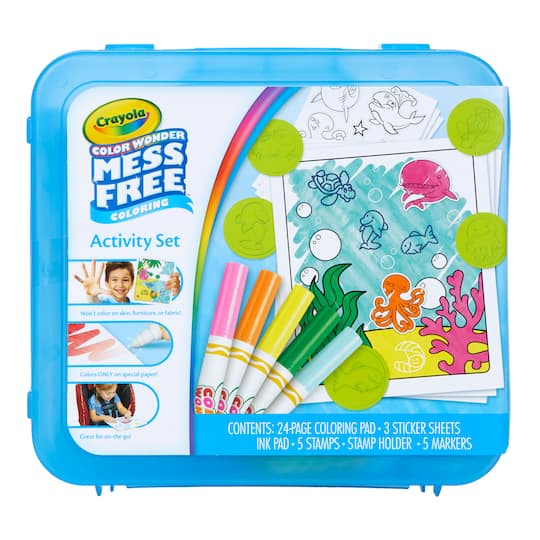 Crayola Color Wonder Nickelodeon Teenage Mutant Ninja Turtles Mess-Free Coloring Metallic Paper & Markers Set Art Gift for Kids & Toddlers 3 & Up Clothes or Furniture Markers Won't Mark Walls Binney & Smith 75-2448 Markers Wont Mark Walls